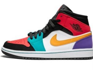 Air Jordans 1 Mid Multicolor 554724125