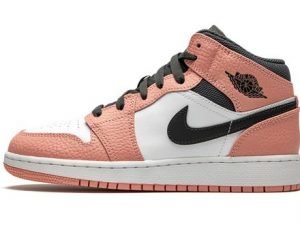 Air Jordans 1 Mid Pink Quartz 555112603