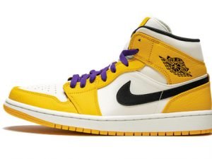 Air Jordans 1 Mid SE Lakers 852542700