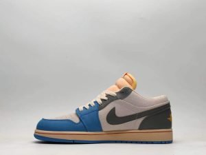 Air Jordan1 low to help blue gray