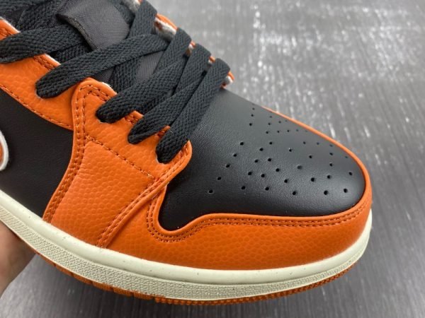 Air Jordan 1 White Black Orange Low Top Item No. DV1299-800 - Image 4