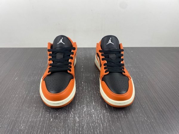 Air Jordan 1 White Black Orange Low Top Item No. DV1299-800 - Image 7