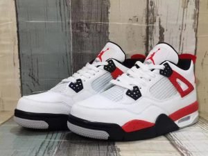 Air Jordan 4 white red black