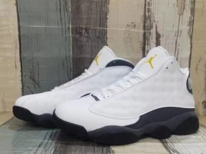 Air jordan 13 white gray yellow
