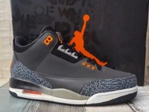Air Jordan 3 Gray Orange Reda