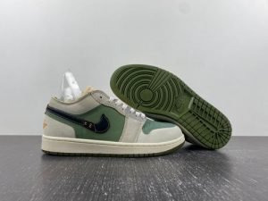 Air Jordan 1 Low green gray black
