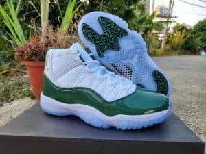 Air Jordan 11 white dark green
