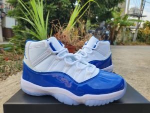 Air Jordan 11 white royal blue
