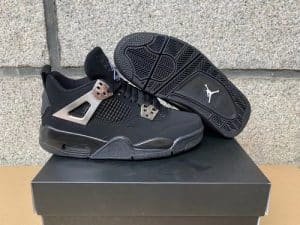 Air jordan 4 black cat electroplated silver