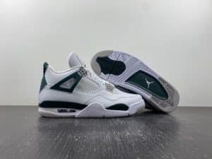 Air Jordan 4 white green gray