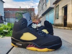 Air Jordan 5 black wine red