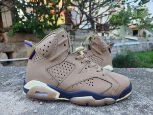 Air Jordan 6 high top brown
