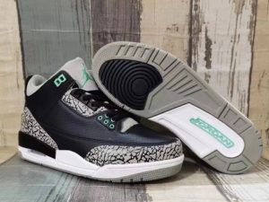 Air Jordan 3 black light green