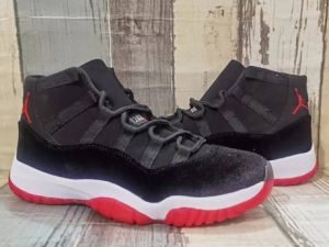 Air Jordan 11 black and red velvet