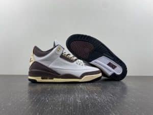 Air Jordan 3 white brown