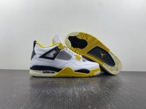 Air Jordan 4 white black yellow