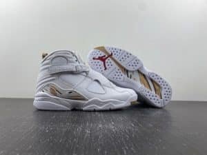 Air Jordan 8 OVO white gold