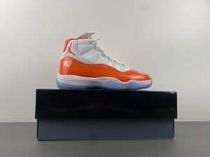 Air Jordan 11 white orange