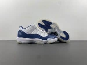 Air Jordan 11 Low white navy blue
