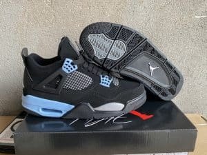 AIR JORDAN 4 black gray blue