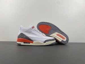 Air Jordan3 white orange gray CK9246-121