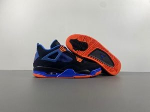 Air Jordan 4 Retro 'Cavs' Black, Blue and Orange