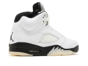 AJ 5 Retro White Black