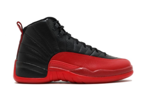 AJ 12 black varsity red