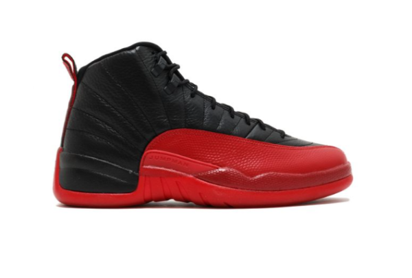 AJ 12 black varsity red